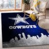 Dallas Cowboys NFL Team Logo Skull Style Nice Gift Living Room Carpet Rug Home Decor
