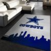 Dallas Cowboys NFL Team Logo Wooden Style Nice Gift Living Room Carpet Rug Home Decor