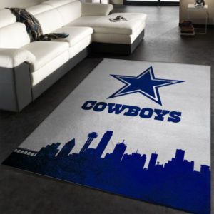 Dallas Cowboys Skyline NFLLiving Room Carpet Rug Home Decor