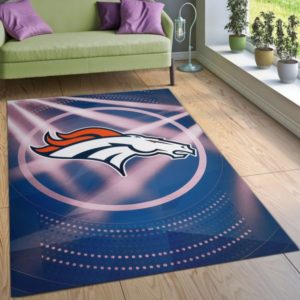 Denver Broncos American Football Living Room Carpet Rug Home Decor