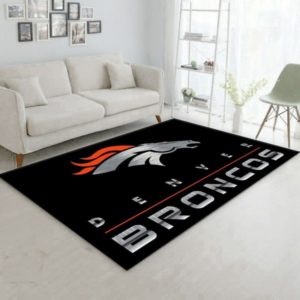 Denver Broncos Living Room Carpet Rug Home Decor