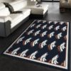 Denver Broncos Logo Gifts Living Room Carpet Rug Home Decor