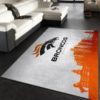 Denver Broncos Logo Team Living Room Carpet Rug Home Decor