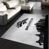 Denver Broncos Logo Team NFL Living Room Carpet Rug Home Decor