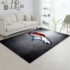 Denver Broncos NFL Black And Yellow Living Room Carpet Rug Home Decor