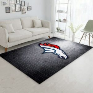 Denver Broncos NFL Living Room Carpet Rug Home Decor