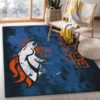 Denver Broncos NFL Living Room Rug Floor Decor Home Decor