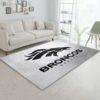 Denver Broncos Silver NFL Gifts Living Room Carpet Rug Home Decor