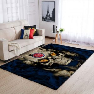 Denver Nuggets NBA Team Logo Skull Style Nice Gift Living Room Carpet Rug Home Decor