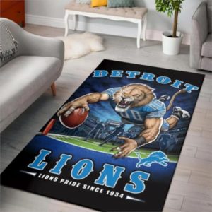 Detroit Lions 1934 NFL Gifts Living Room Carpet Rug Home Decor