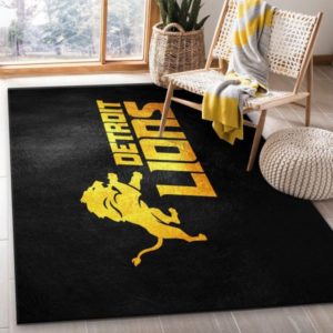 Detroit Lions NFL Gifts Living Room Carpet Rug Home Decor