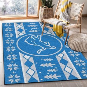 Detroit Lions NFL Living Room Carpet Rug Home Decor