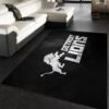 Detroit Lions Silver NFL Living Room Carpet Rug Home Decor