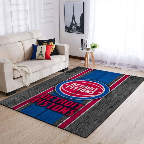 Detroit Pistons NBA Team Logo Wooden Style Nice Living Room Carpet Rug Home Decor Detroit Pistons NBA Team Logo Wooden Style Nice Living Room Carpet Rug Home Decor
