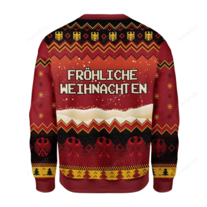 Eagle Pattern German Flag Christmas Ugly Sweater