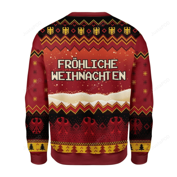 Eagle Pattern German Flag Christmas Ugly Sweater