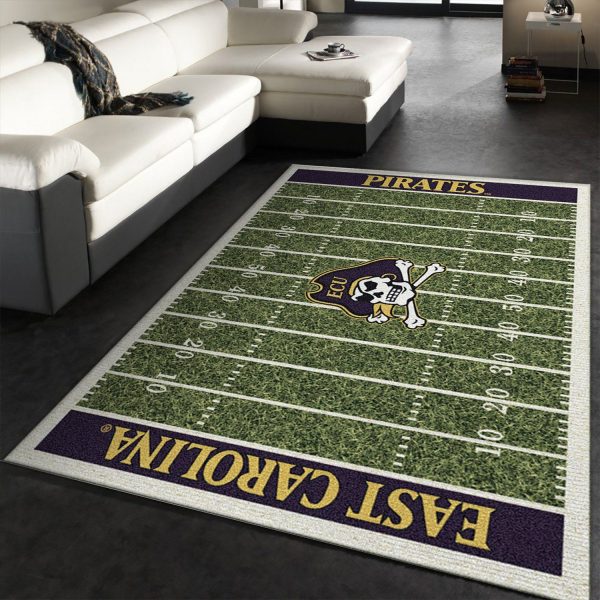 East Carolina Pirates Team Home Field NFL Living Room Carpet Rug Home Decor East Carolina Pirates Team Home Field NFL Living Room Carpet Rug Home Decor