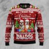 English Bulldog Friend Christmas Ugly Sweater