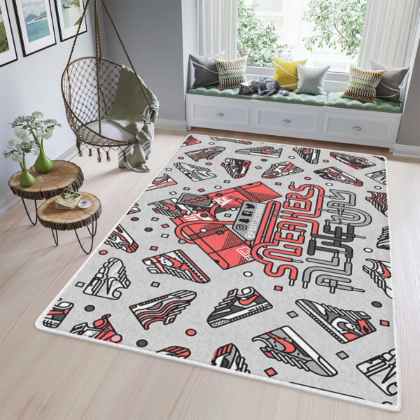 Foot Locker Sneaker Rug Home Decor