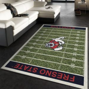 Fresno State Bulldogs Team Logo Area Rug Living Room Rug Home US Decor