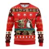 Flower Skull Arizona Cardinals Christmas Ugly Sweater