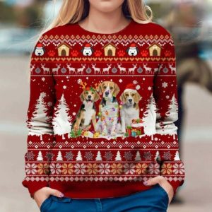 Funny Beagle Dog Christmas Ugly Sweater