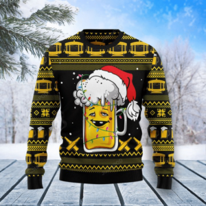 Funny Beer Santa Christmas Ugly Sweater