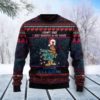 Grinch Santa Cleveland Browns Christmas Ugly Sweater