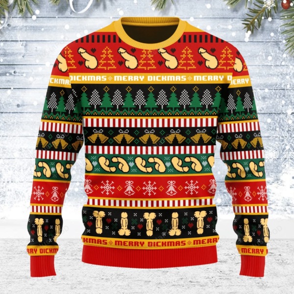 Funny Dick Pattern Christmas Ugly Sweater