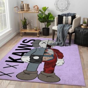 Funny Kaws Anatomy Kwas Rug Home Decor