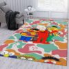 Funny Kaws Anatomy X Robot Kwas Rug Home Decor