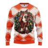 Grinch Hug Baltimore Orioles Christmas Ugly Sweater