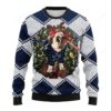 Funny Reindeer Pug Dog Dallas Cowboys Christmas Ugly Sweater