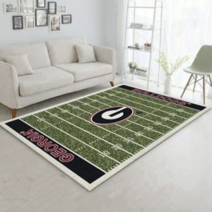 Georgia Bulldogs Team Home Field NFL Living Room Carpet Rug Home Decor