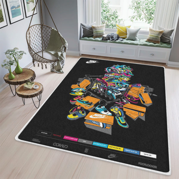 Go Shopping Sneaker Rug Home Decor