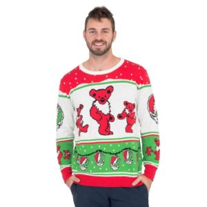 Grateful Dead Dancing Bears Christmas Ugly Sweater
