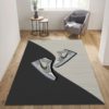 Blue Air Jordan Sneaker Rug Home Decor