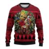 Groot Hug Atlanta Falcons NFL Christmas Ugly Sweater
