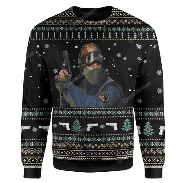 Half Life Counter Strike Christmas Ugly Sweater