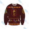 Harry Potter Brave Like A Gryffindor Winter Christmas Ugly Sweater