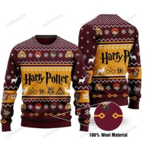 Harry Potter Chibi Characters Ugly Christmas Sweater