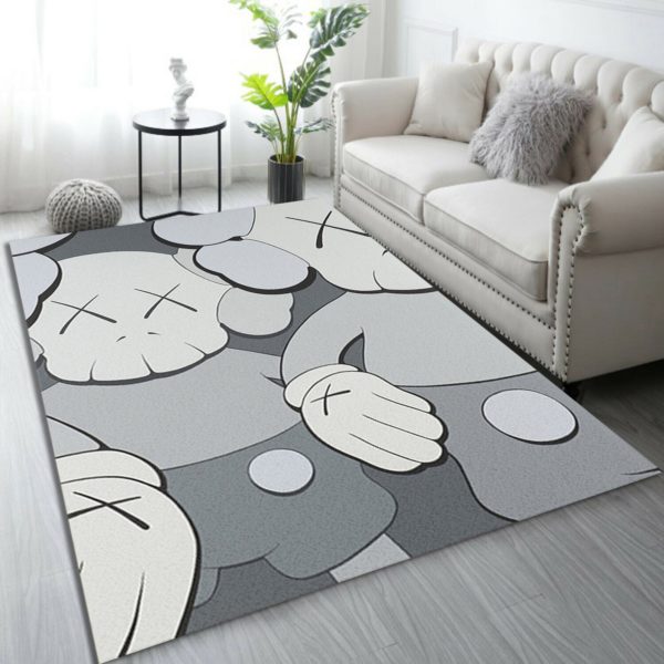Holiday Grey Kaws Sneaker Rug Home Decor