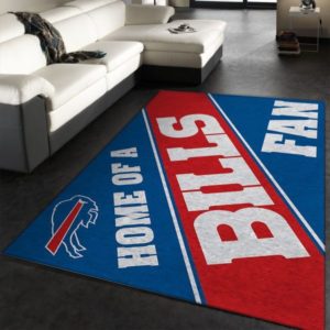 Home Of A Bills Fan Buffalo Bills NFL Living Room Carpet Rug Home Decor