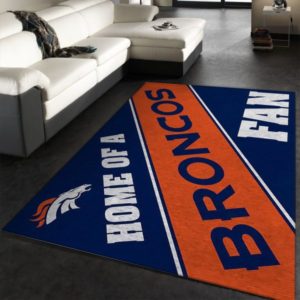 Home Of A Broncos Fan Denver Broncos Living Room Carpet Rug Home Decor