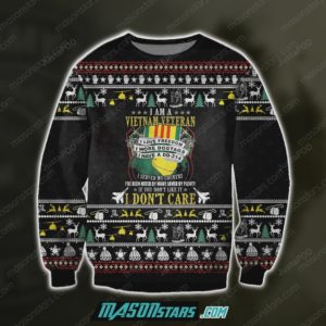 Iam A Vietnam Veteran Christmas Ugly Sweater
