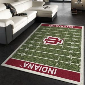 Indiana Hoosiers Team Home Field NFL Living Room Carpet Rug Home Decor