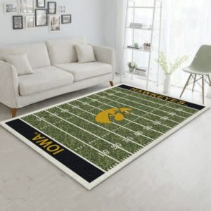 Iowa Hawkeyes Team Home Field NFL Living Room Carpet Rug Home Decor
