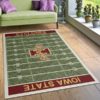 Iowa State Cyclones Team Home Field NFL Living Room Carpet Rug Home Decor