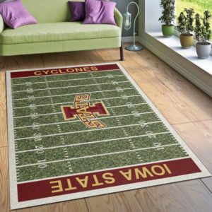 Iowa State Cyclones Team Home Field NFL Living Room Carpet Rug Home Decor