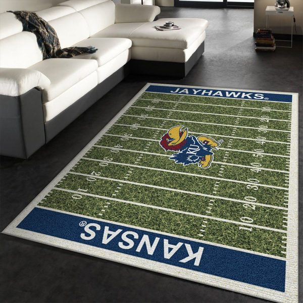 Kansas Jayhawks Team Home Field NFL Living Room Carpet Rug Home Decor Kansas Jayhawks Team Home Field NFL Living Room Carpet Rug Home Decor